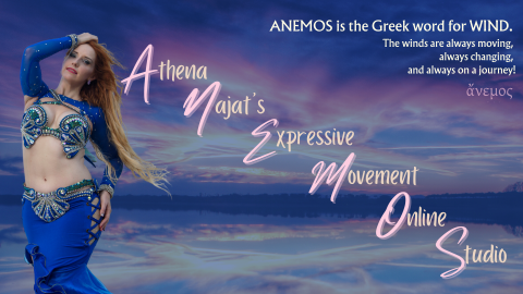 Athena Najat ANEMOS Expressive Movement online oriental dance studio header image