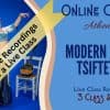 Athena Najat Modern Greek Tsifteteli online belly dance live class recording 3 class series